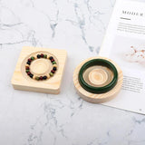 Wood Bangle Bracelet Earings Rings Jewelry Wrist Watch Display Rack Holder