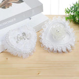 Lace Jewelry Box Heart-shape Ring Case Wedding Rings Holder