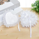 Lace Jewelry Box Heart-shape Ring Case Wedding Rings Holder
