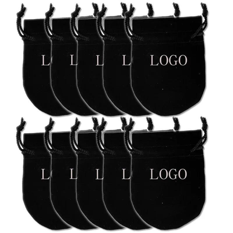 10PCS Flannel Bag Pouch Jewelry Organizer Packaging