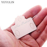 100pcs Rectangle Earring Display Cards Jewelry Holder Tags