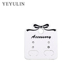 100pcs Rectangle Earring Display Cards Jewelry Holder Tags