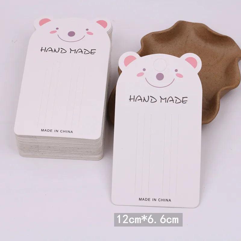 50pcs Barrettes Hairpins Display Cards Hair Clip Packaging