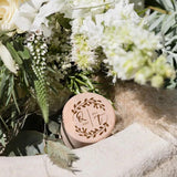 Personalised Wooden Wedding Ring Box Proposal Valentine Gift