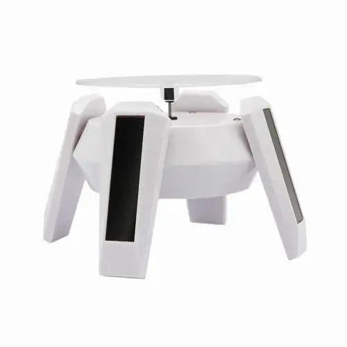 Solar Display Stand Turntable Phone Holder with LED Light