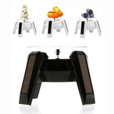 Solar Display Stand Turntable Phone Holder with LED Light
