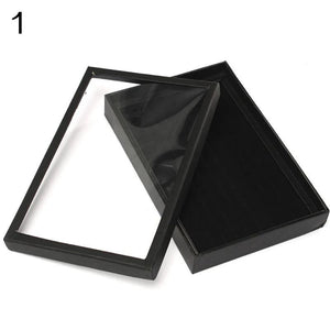 100 Slots Ring Jewelry Display Tray Show Case Organizer Box Storage Holder