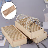 Wood Headband Holder Hair Accessory Scrunchie Chains Bracelets Stand