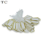 500PCs/Bag Silver Jewelry Tag with Display String for Clothing