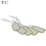500PCs/Bag Silver Jewelry Tag with Display String for Clothing