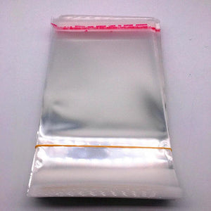 100pcs 10x18cm Resealable Poly Bag Transparent Opp Bag Plastic Bags