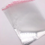 100pcs 10x18cm Resealable Poly Bag Transparent Opp Bag Plastic Bags