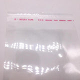 100pcs 10x18cm Resealable Poly Bag Transparent Opp Bag Plastic Bags