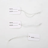 100pcs Small Tags With Strings Paper Labels Hang Tag Card For Jewelry Packaging