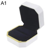 LED Jewelry Box Earring Ring Necklaces & Pendants Boxes
