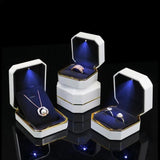 LED Jewelry Box Earring Ring Necklaces & Pendants Boxes