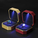 LED Jewelry Box Earring Ring Necklaces & Pendants Boxes