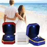 LED Jewelry Box Earring Ring Necklaces & Pendants Boxes