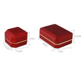 LED Jewelry Box Earring Ring Necklaces & Pendants Boxes
