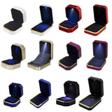 LED Jewelry Box Earring Ring Necklaces & Pendants Boxes