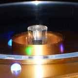 Solar Powered Rotating Display Stand Turntable with LED Light for Jewelry Watch