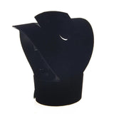 Velvet Jewelry Necklace Bust Earring Display Holder Stand