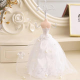 Lady Mannequin Dress Gown Earring Jewelry Display Stand Holder