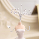 Lady Mannequin Dress Gown Earring Jewelry Display Stand Holder
