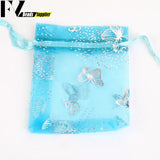 50pcs Organza Bags Drawstring Jewelry Wedding Candy Pouches