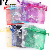 50pcs Organza Bags Drawstring Jewelry Wedding Candy Pouches