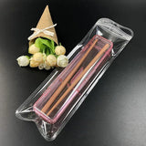 50pcs Thicken Clear Zip Lock Pouches DIY Jewelry Retail Package Bags