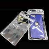 50pcs Thicken Clear Zip Lock Pouches DIY Jewelry Retail Package Bags