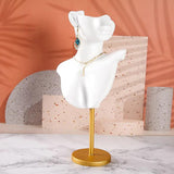 Resin/Metal Earrings Necklace Jewelry Display Mannequin Stand Holder