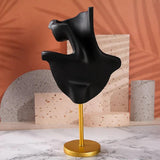 Resin/Metal Earrings Necklace Jewelry Display Mannequin Stand Holder