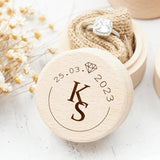 Personalized Wedding Ring Box Anniversary Gift Engraved Ring Box