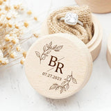 Personalized Wedding Ring Box Anniversary Gift Engraved Ring Box