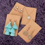 50pcs Necklace Earring Stud Holder Organizer Shelf Jewelry Storage Card