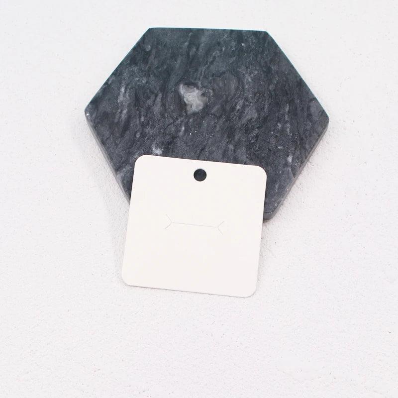 50Pcs/Lot Ring Card 6x6cm Square Jewelry Display Packaging Cards Holders