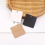 50Pcs/Lot Ring Card 6x6cm Square Jewelry Display Packaging Cards Holders