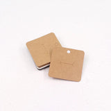 50Pcs/Lot Ring Card 6x6cm Square Jewelry Display Packaging Cards Holders