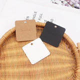 50Pcs/Lot Ring Card 6x6cm Square Jewelry Display Packaging Cards Holders