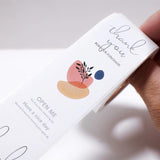 100pcs/roll Happy To See You Too Stickers 3x9cm Thank you Seal Stickers