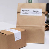 100pcs/roll Happy To See You Too Stickers 3x9cm Thank you Seal Stickers