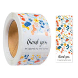 100pcs/roll Happy To See You Too Stickers 3x9cm Thank you Seal Stickers