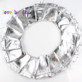 50pcs Silver Adjustable Jewelry Packing Bags 7x9cm 9x12cm Drawstring Gift Bags