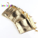 50pcs Silver Adjustable Jewelry Packing Bags 7x9cm 9x12cm Drawstring Gift Bags