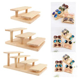 Wood Display Stand Counter Riser Organizer