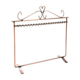 Vintage Heart Jewelry Hanger Necklace Earring Metal Rack Display Stand Holder