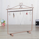 Vintage Heart Jewelry Hanger Necklace Earring Metal Rack Display Stand Holder