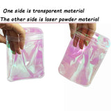 50 Pink Holo Flash Ziplock Bags for DIY Jewelry Crafts
